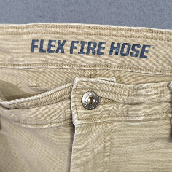 Duluth Pants Men's 38x34 Fits 36x32 Dessert Khaki Flex Fire Hose Relaxed Fit - Picture 10 of 13